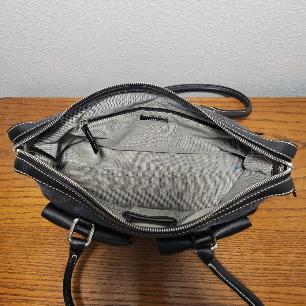 Dooney & Bourke Black and Gray Shoulder Bag Set